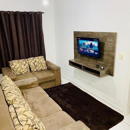 Lindo Flat na Praia da Ocian - Praia Grande Bagian luar foto