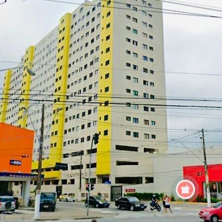 Lindo Flat na Praia da Ocian - Praia Grande Bagian luar foto