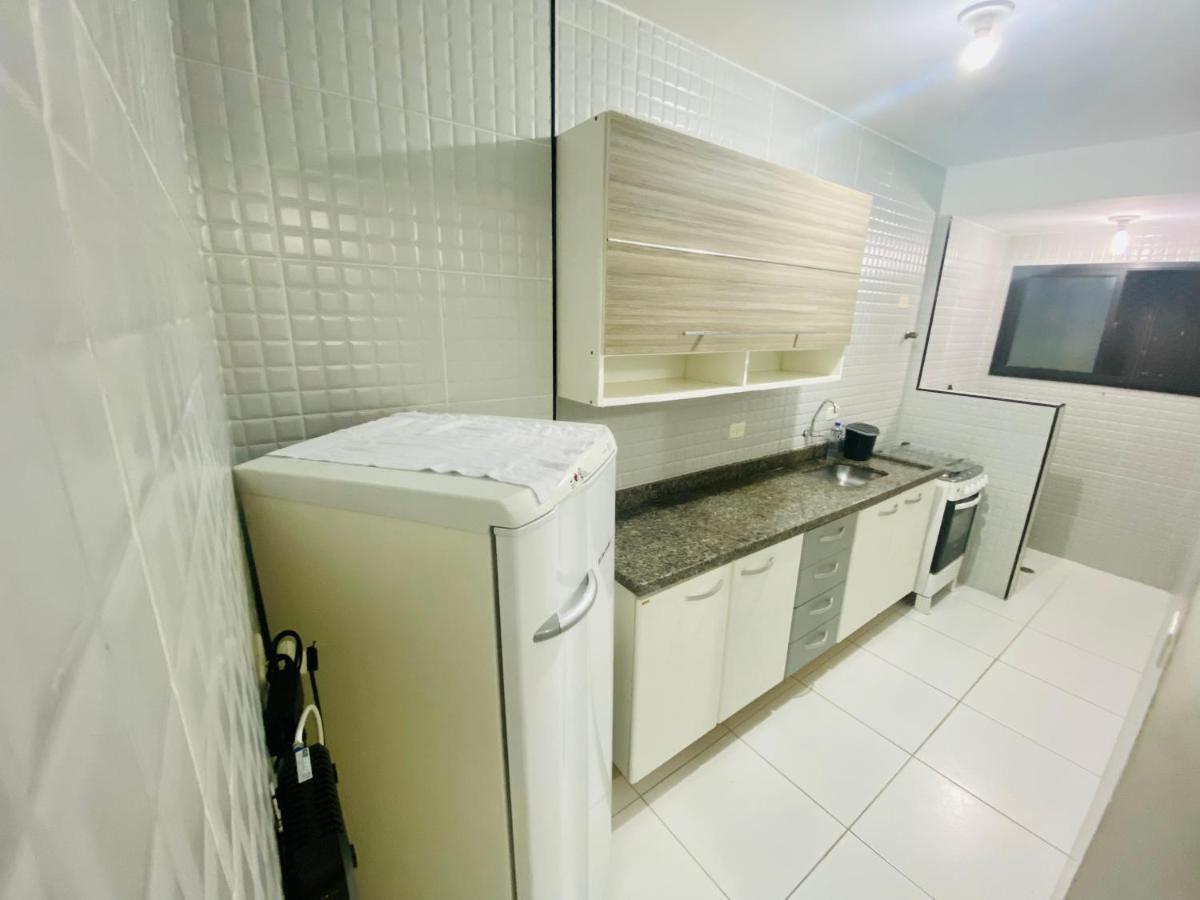 Lindo Flat na Praia da Ocian - Praia Grande Bagian luar foto
